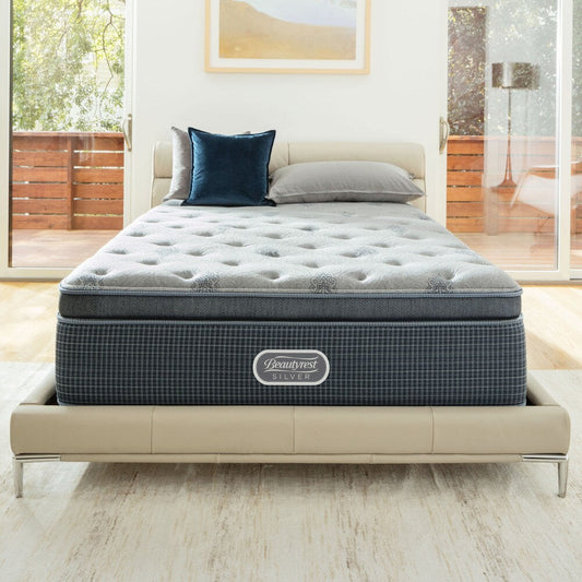 Set di materassi singoli Beautyrest Silver Discovery Bay Luxury Firm Pillow Top da 15,5 pollici - N/D