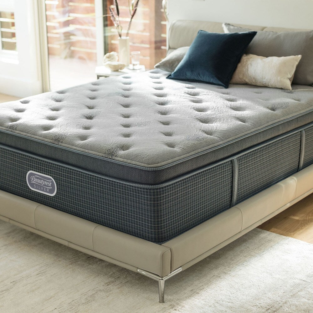 Set di materassi singoli Beautyrest Silver Discovery Bay Luxury Firm Pillow Top da 15,5 pollici - N/D
