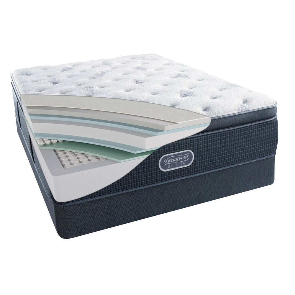 Beautyrest Silver Discovery Bay Plush Pillow-top King-size Set da 15,5 pollici - N/D