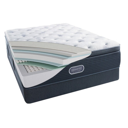 Beautyrest Silver Discovery Bay Plush Pillow-top King-size Set da 15,5 pollici - N/D