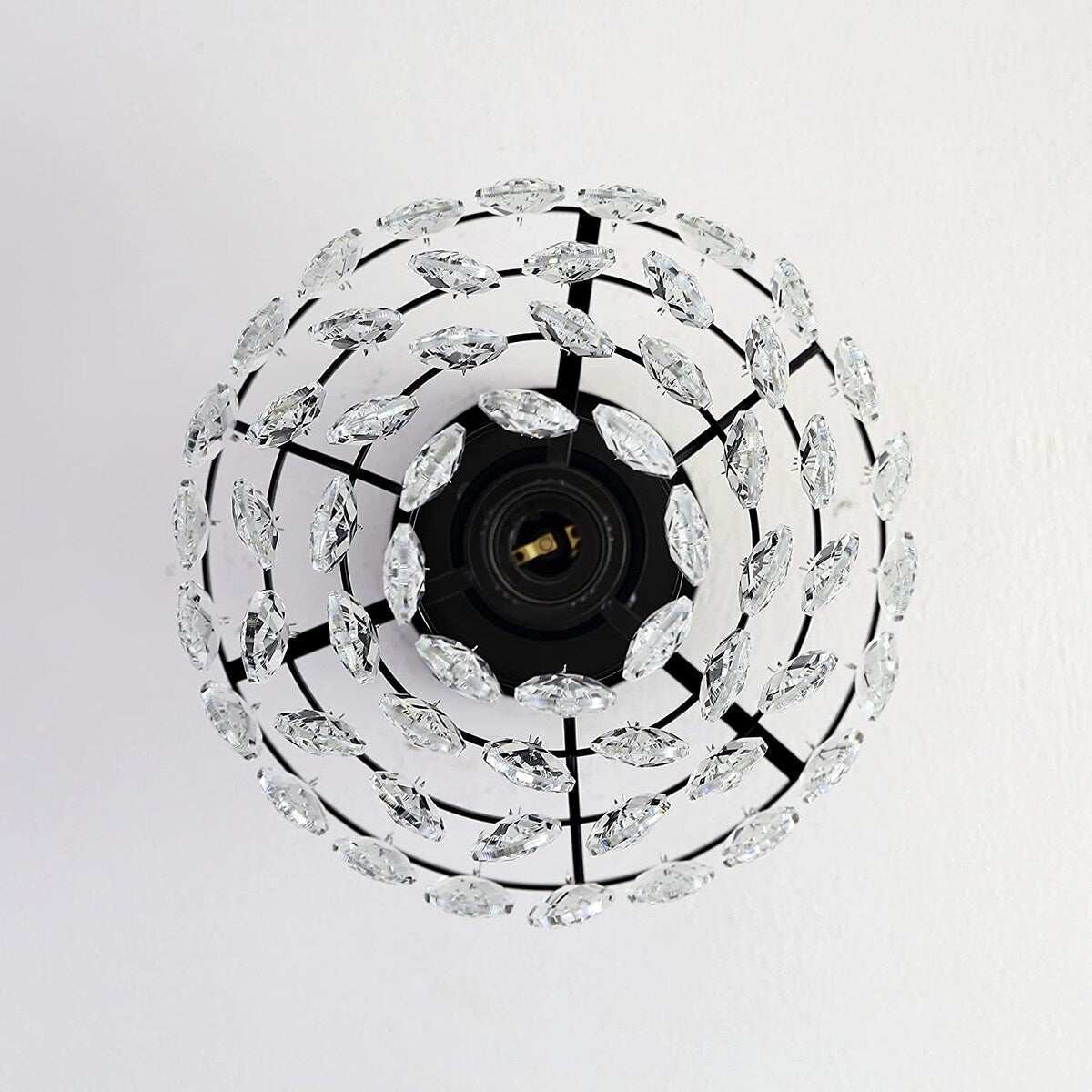 WINGBO Piccola plafoniera in cristallo da soffitto Mini semi-incasso... - N/A
