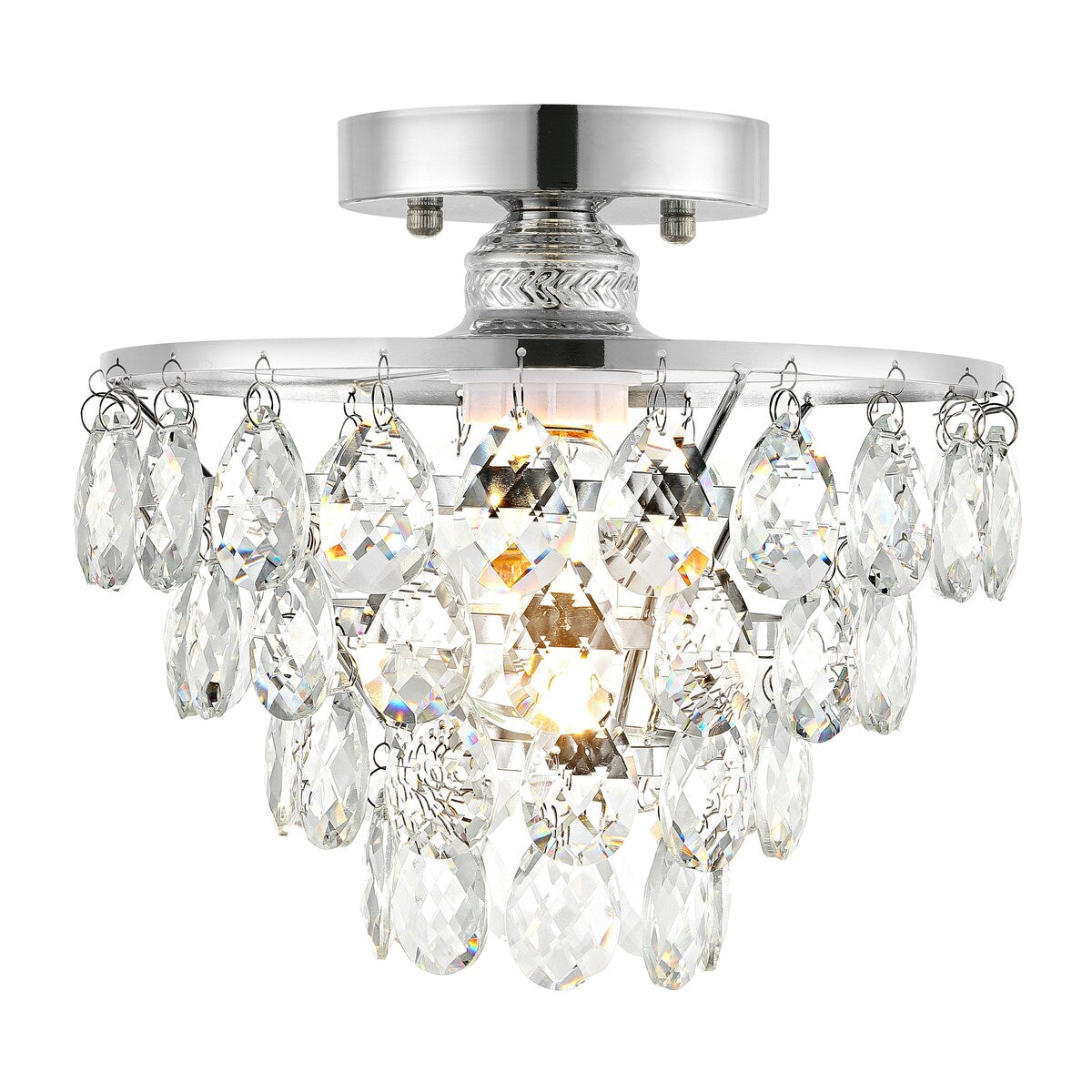 WINGBO Piccola plafoniera in cristallo da soffitto Mini semi-incasso... - N/A