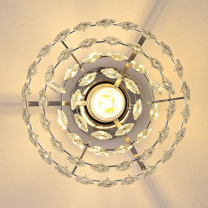 WINGBO Piccola plafoniera in cristallo da soffitto Mini semi-incasso... - N/A
