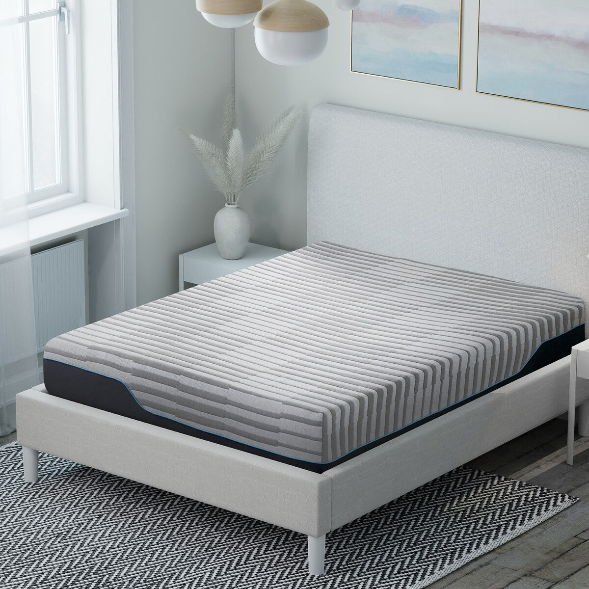Materasso in memory foam a triplo strato Bodipedic da 10 pollici in una scatola