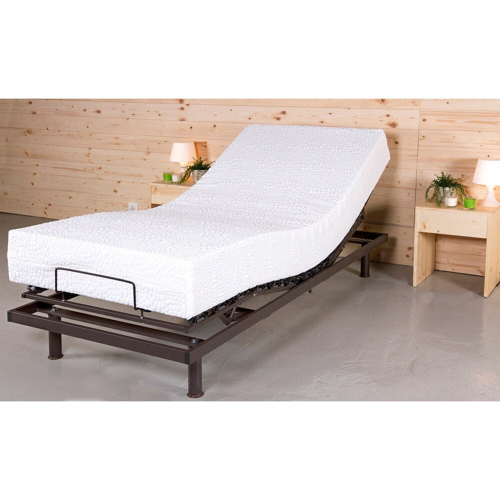 Materasso in schiuma reversibile T-Motion Twin XL da 10 pollici, regolabile e a doppia fermezza