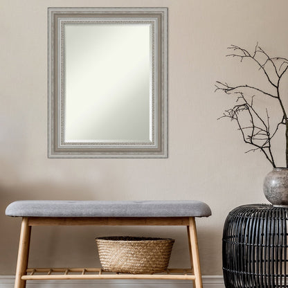 Specchio da parete per bagno bisellato - Cornice argento Parlor