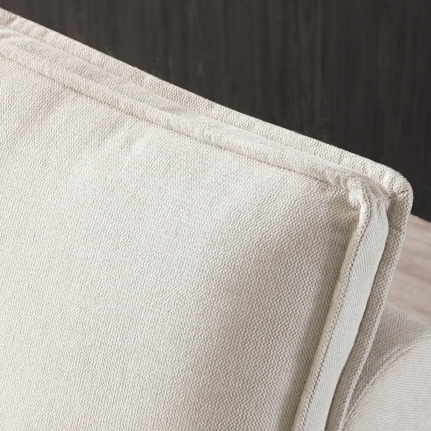 Divano letto trasformabile in lino - Elegante pouf con schienale rimovibile per un comfort extra