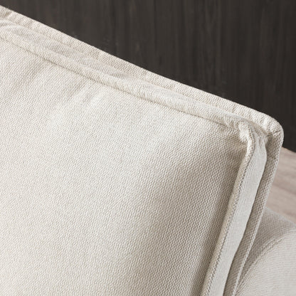 Divano letto trasformabile in lino - Elegante pouf con schienale rimovibile per un comfort extra