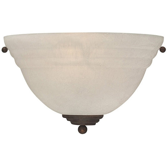 Applique da parete di transizione a 1 luce con finitura in mattoni antichi