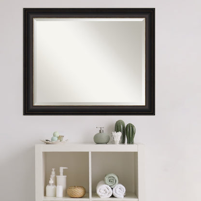 Specchio da parete per bagno bisellato - Cornice in bronzo oliato Trio - Cornice in bronzo oliato Trio
