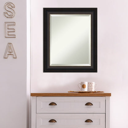 Specchio da parete per bagno bisellato - Cornice in bronzo oliato Trio - Cornice in bronzo oliato Trio
