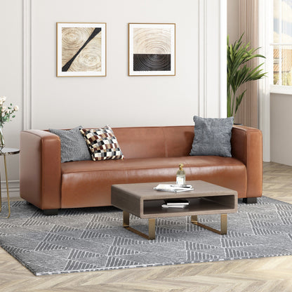 Divano Tuxedo Arms a 3 posti con gambe in legno di betulla
