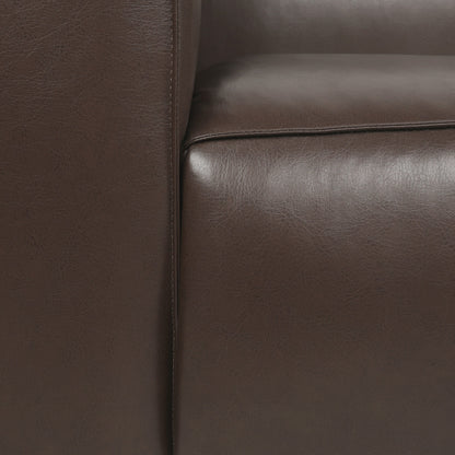 Divano Tuxedo Arms a 3 posti con gambe in legno di betulla