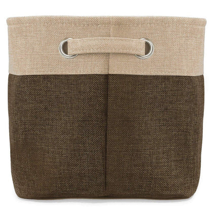 Set di cestini portaoggetti in twill - Confezione da 3, nero