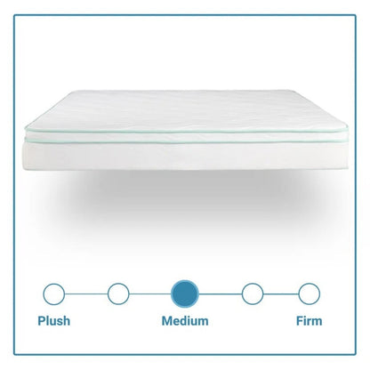 Materasso ibrido a molle insacchettate in memory foam Cool Gel di medie dimensioni, misura Twin, 8, molle in acciaio temperato per impieghi gravosi, traspirabilità