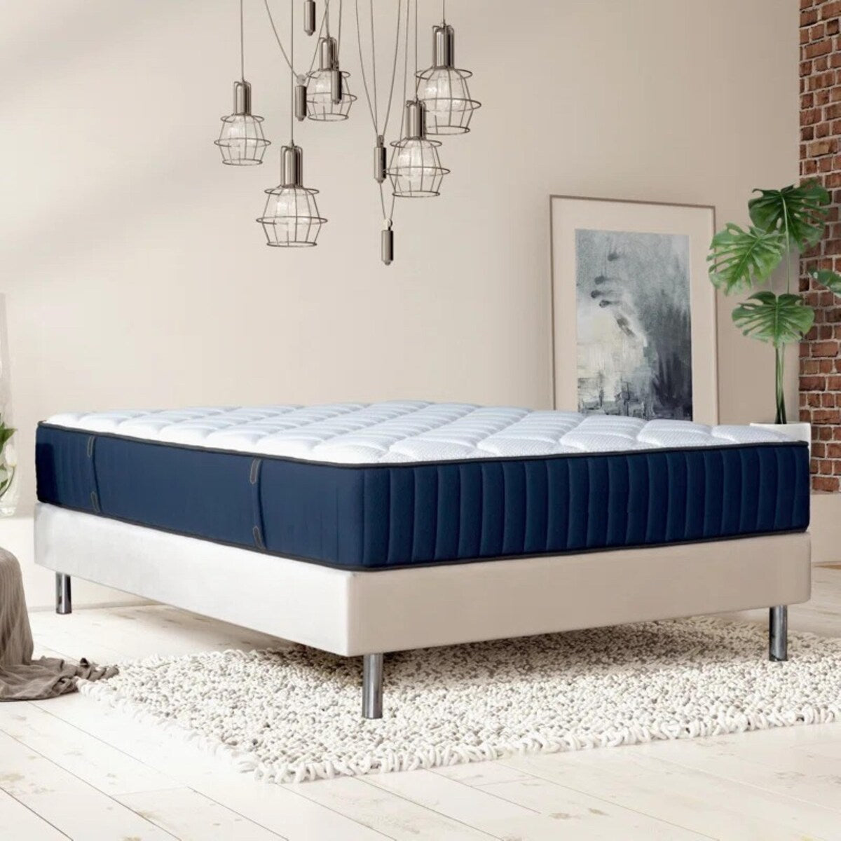 Materasso ibrido premium Serenity 12 Twin Size Medium Tight-Top Memory Edge Support Pocket Spring