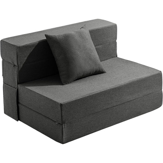 Divano letto pieghevole 4 in 1 Twin Size - Poltrona letto trasformabile con memory foam e fodera lavabile per piccoli spazi
