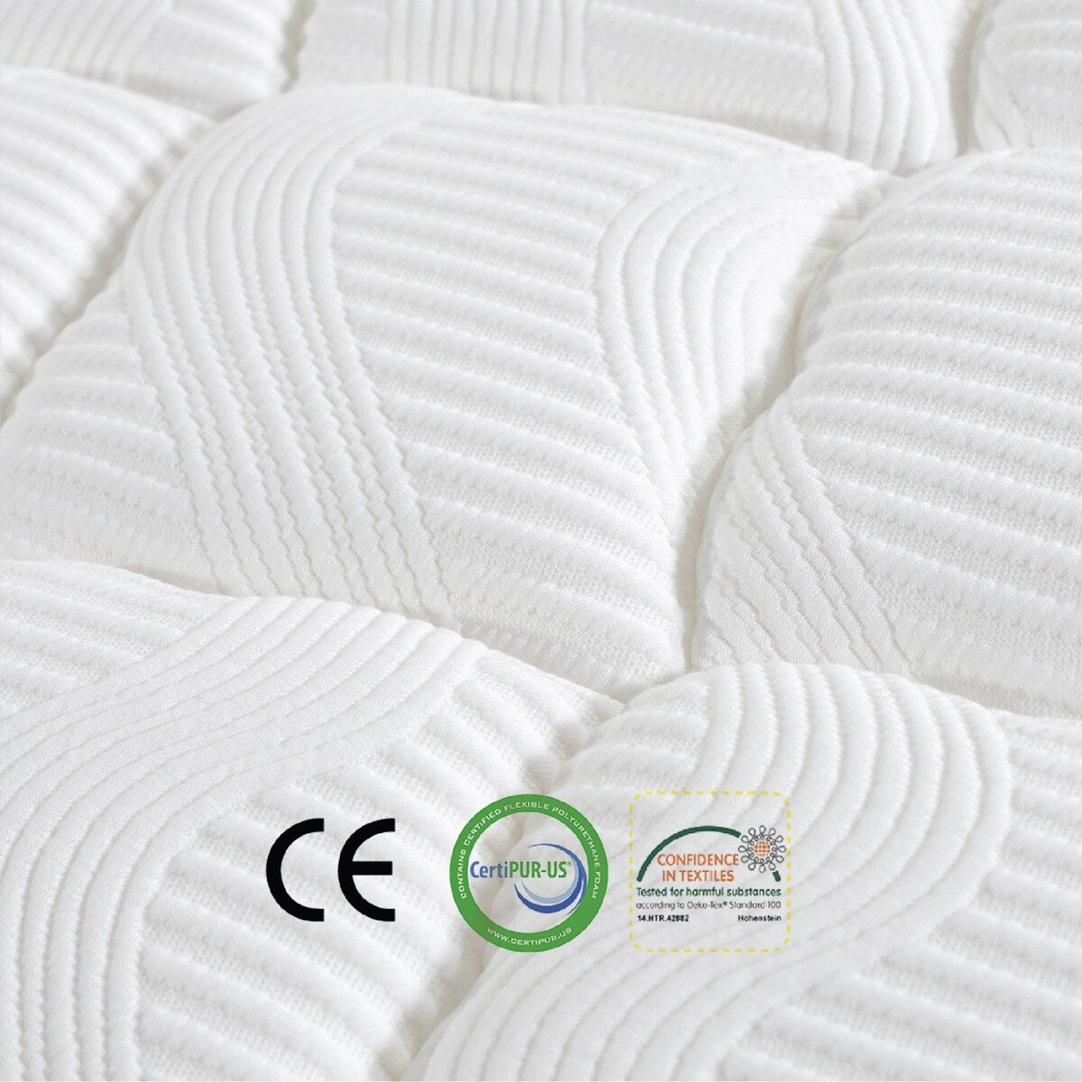 Materasso ibrido premium Twin XL Size-14 con supporto per i bordi in memory foam e molle insacchettate