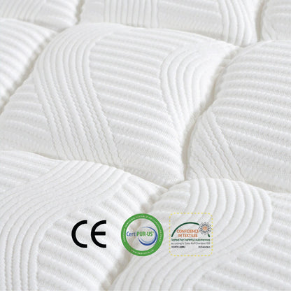 Materasso ibrido premium Twin XL Size-14 con supporto per i bordi in memory foam e molle insacchettate