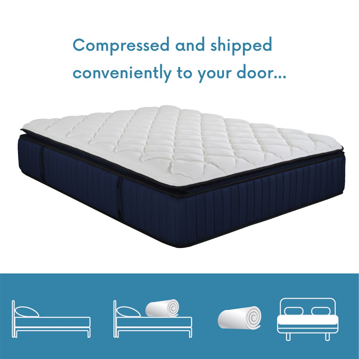 Materasso ibrido premium Twin XL Size-14 con supporto per i bordi in memory foam e molle insacchettate