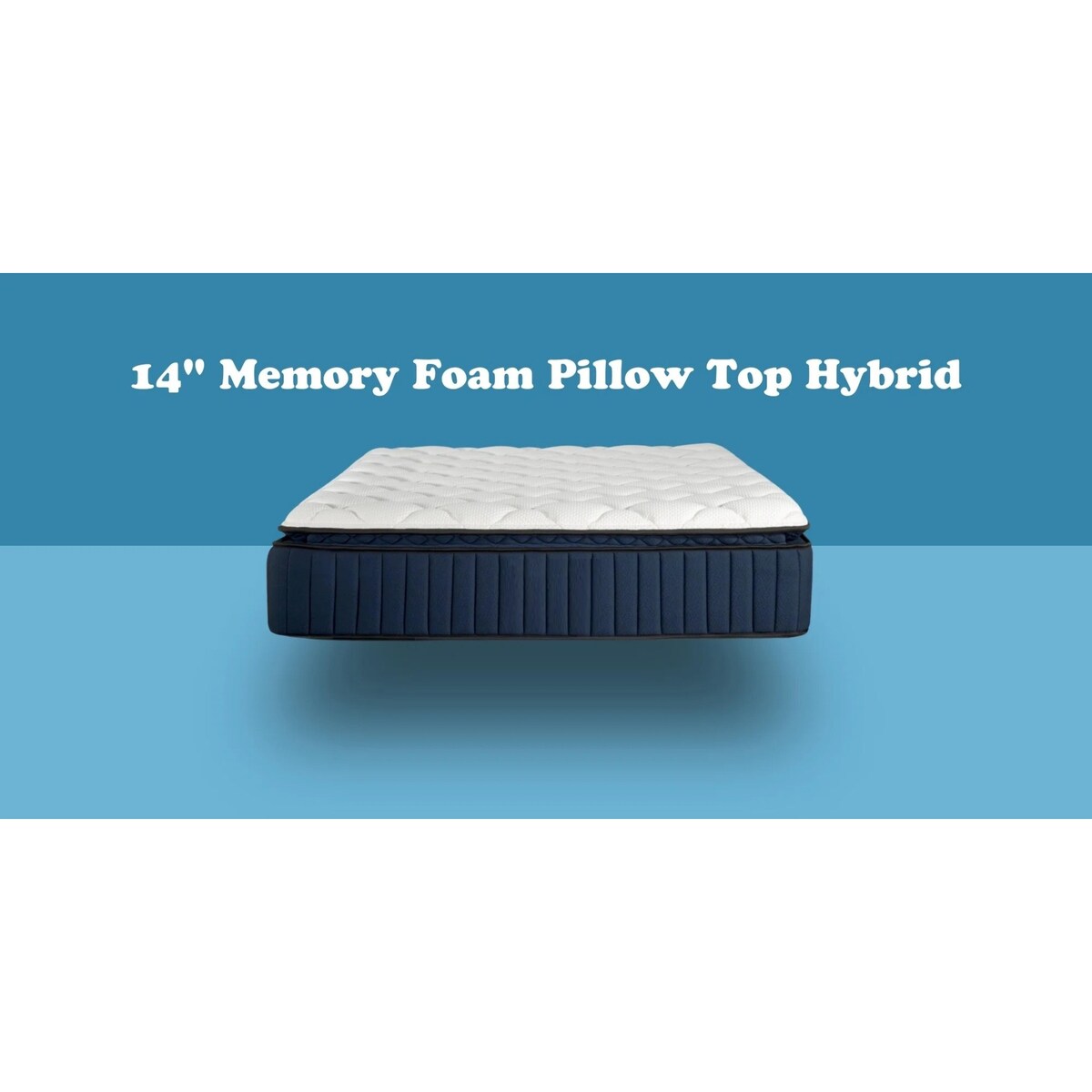 Materasso ibrido premium Twin XL Size-14 con supporto per i bordi in memory foam e molle insacchettate