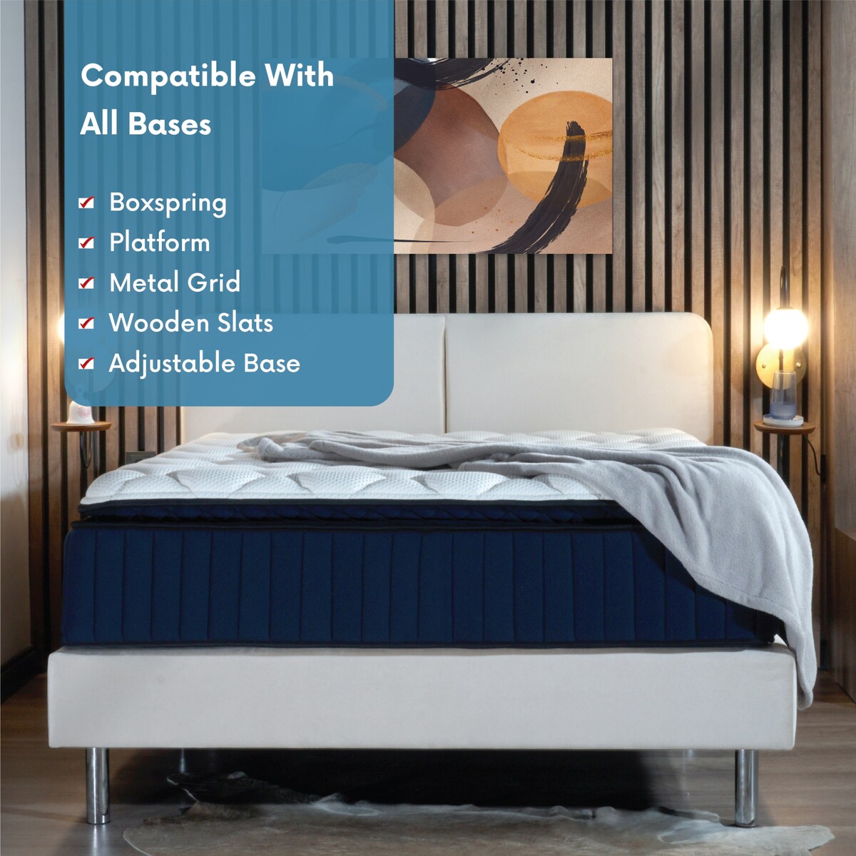 Materasso ibrido premium Twin XL Size-14 con supporto per i bordi in memory foam e molle insacchettate