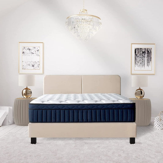 Materasso ibrido premium a molle insacchettate con supporto per bordi in memory foam Twin XL Size Tranquility 12 Medium