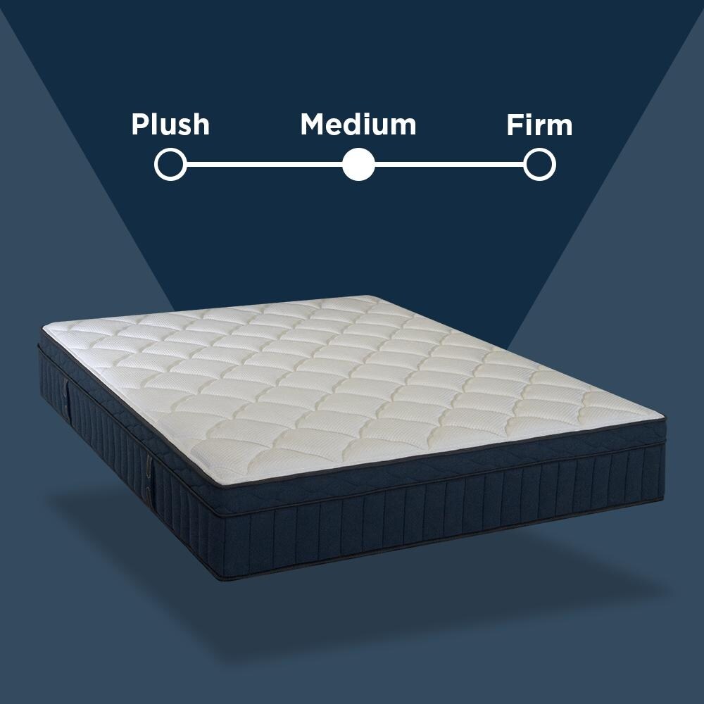 Materasso ibrido premium a molle insacchettate con supporto per bordi in memory foam Twin XL Size Tranquility 12 Medium