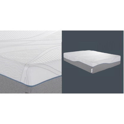 Materasso ibrido Twin XL Kruger 14 Medium, memory foam, molle insacchettate, fodera rimovibile, supporto per bordi, gel rinfrescante