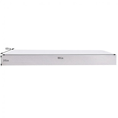 Materasso in memory foam gel medio da 10'' a due lati