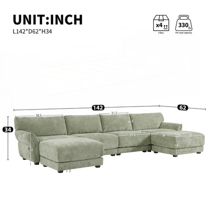 Forma a U con cuscino del sedile extra largo