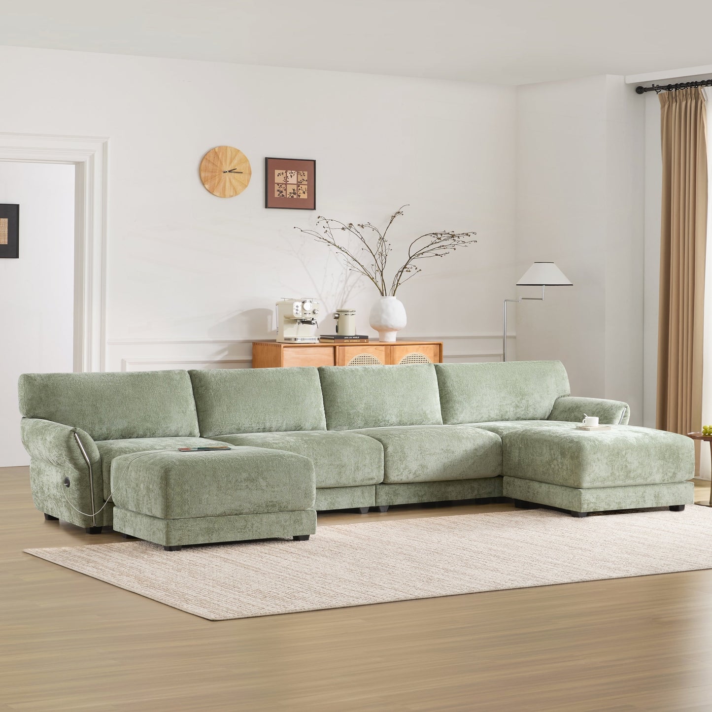 Forma a U con cuscino del sedile extra largo