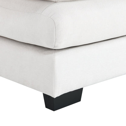 Divano componibile a U con cuscini in vita, divano simmetrico imbottito a 6 posti, divano letto con chaise longue