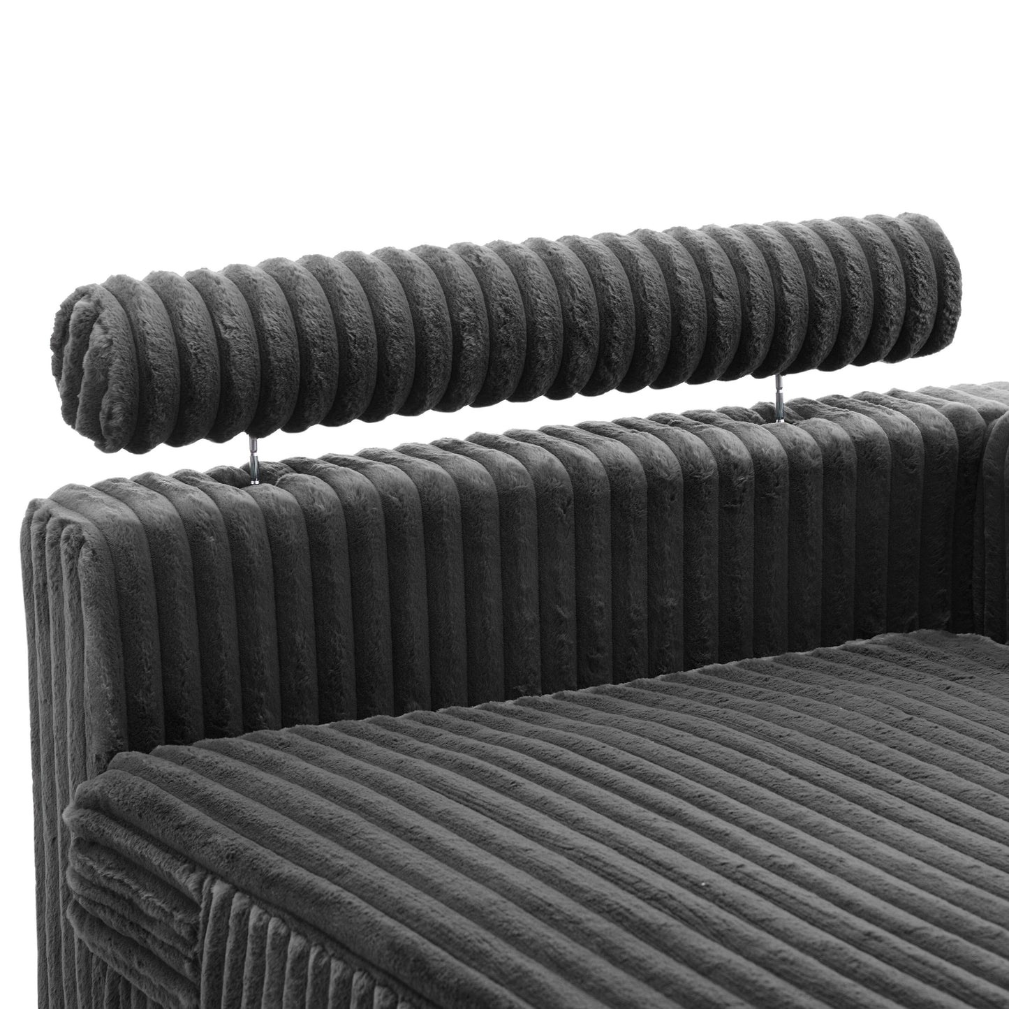 Poltrone imbottite per camera da letto UIXE con bracciolo destro e cuscino lombare