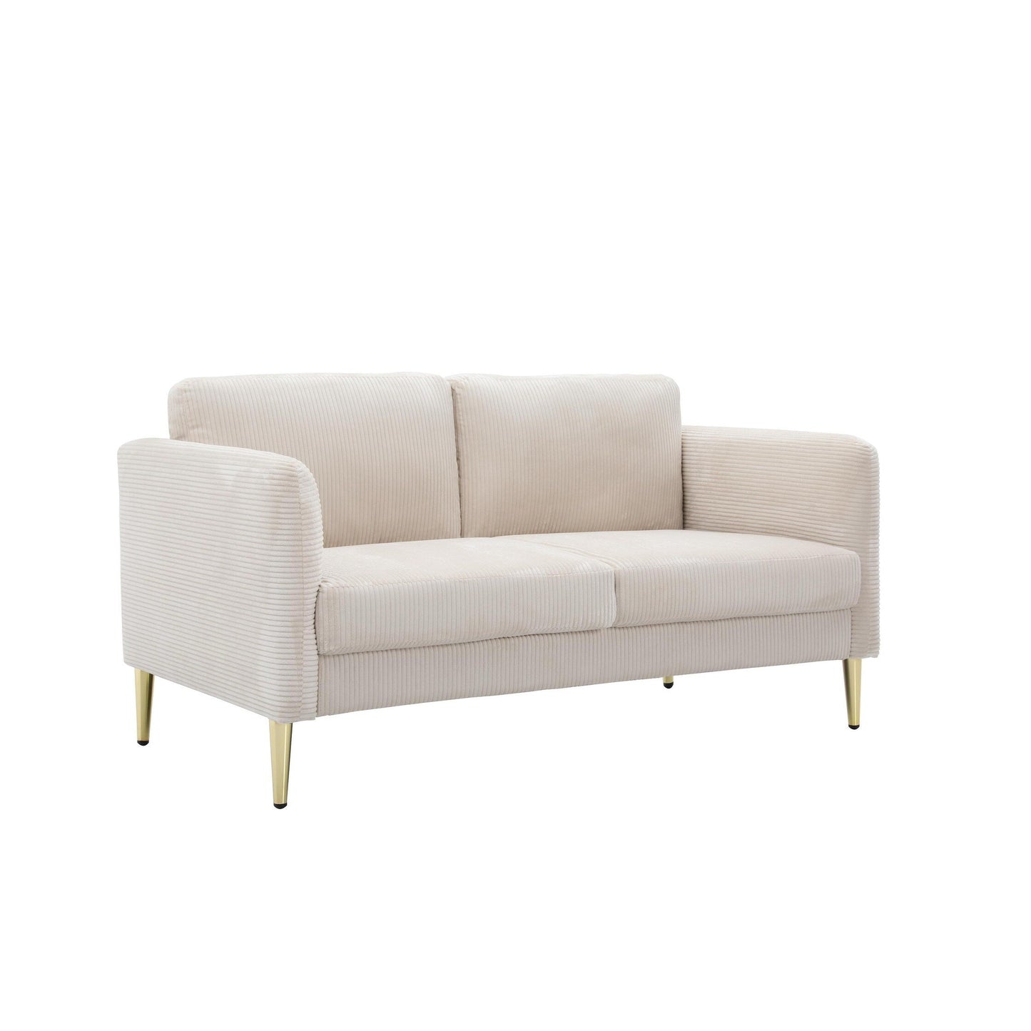Divano a due posti in velluto a coste di metà secolo US PRIDE FURNITURE 60.63 W