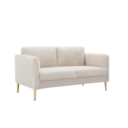 Divano a due posti in velluto a coste di metà secolo US PRIDE FURNITURE 60.63 W