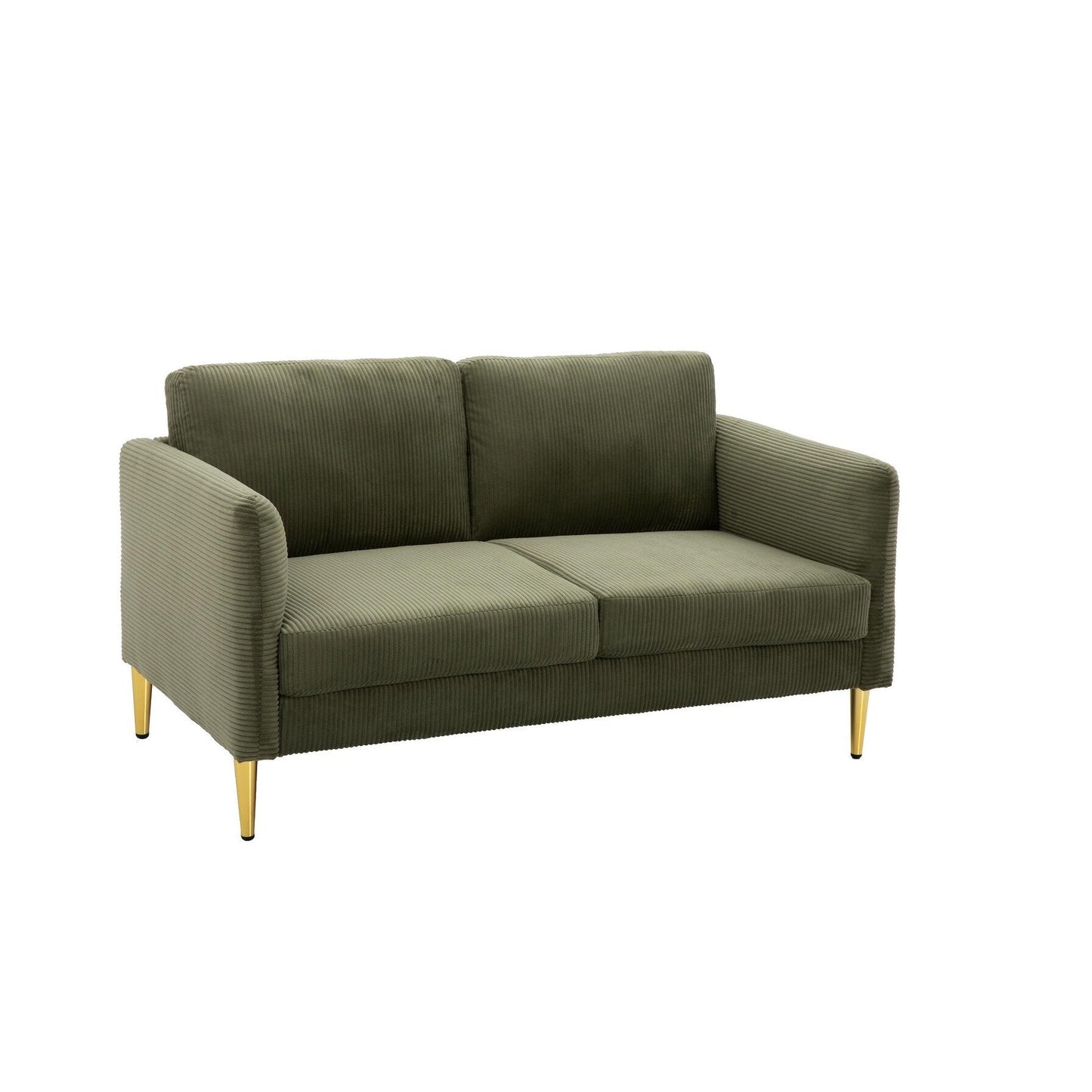 Divano a due posti in velluto a coste di metà secolo US PRIDE FURNITURE 60.63 W