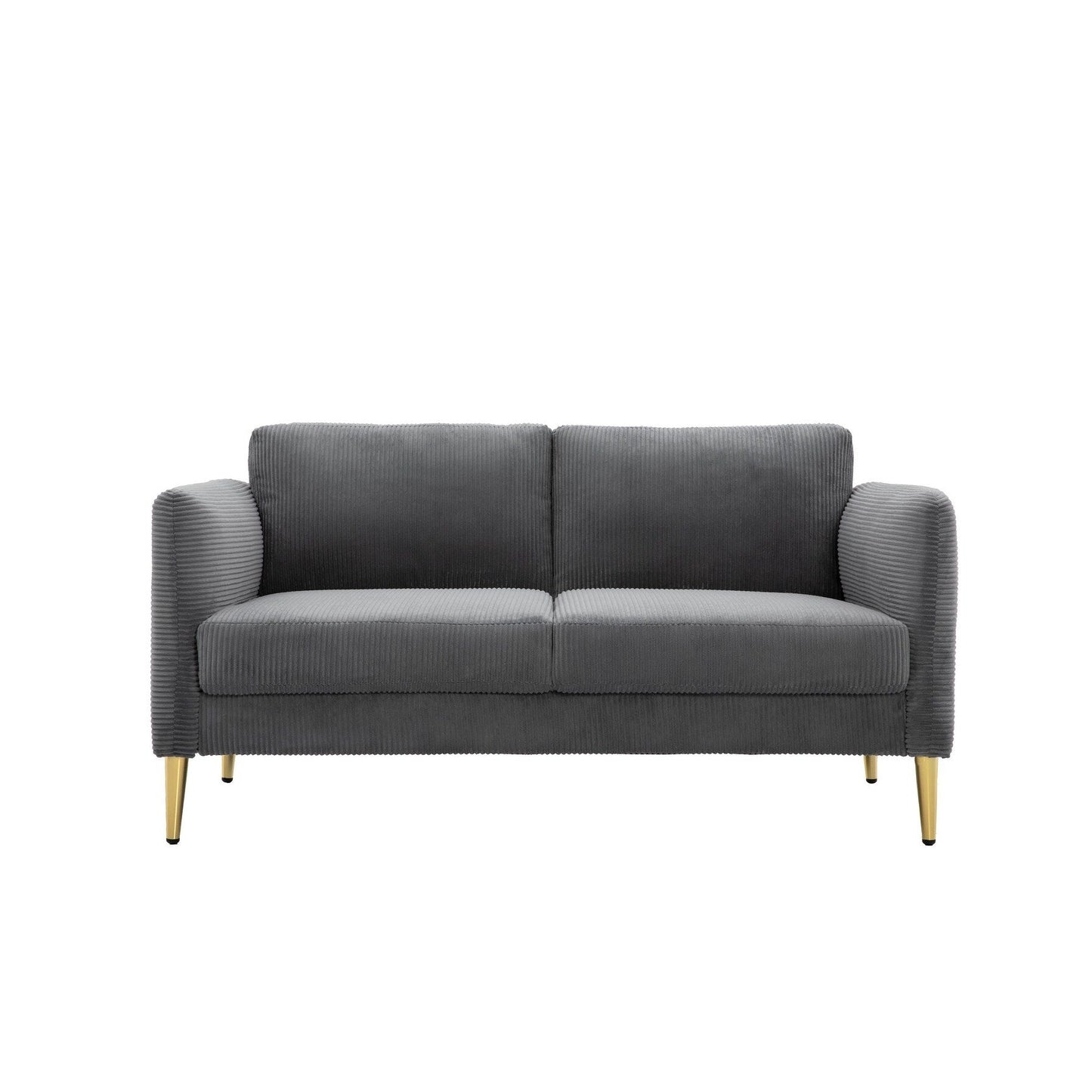 Divano a due posti in velluto a coste di metà secolo US PRIDE FURNITURE 60.63 W