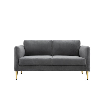 Divano a due posti in velluto a coste di metà secolo US PRIDE FURNITURE 60.63 W