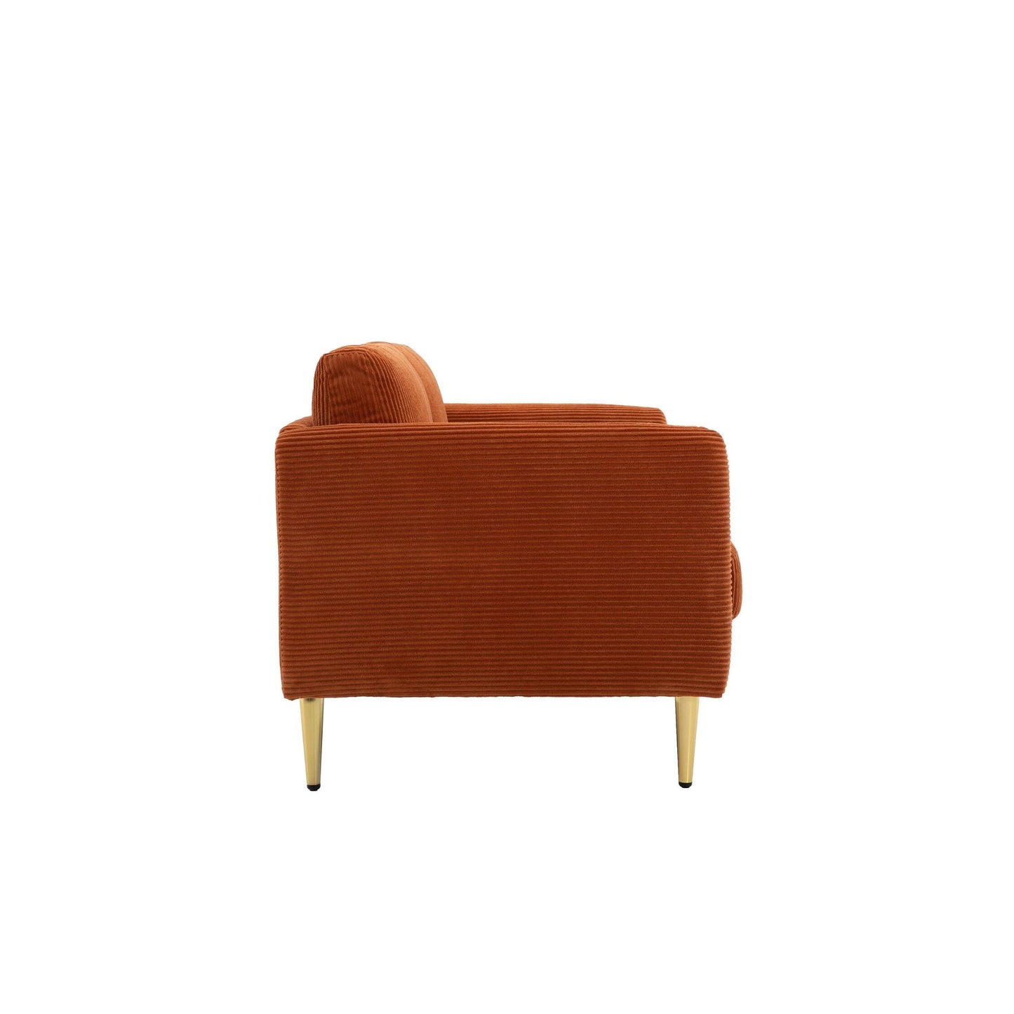 Divano a due posti in velluto a coste di metà secolo US PRIDE FURNITURE 60.63 W
