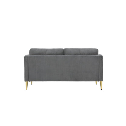 Divano a due posti in velluto a coste di metà secolo US PRIDE FURNITURE 60.63 W