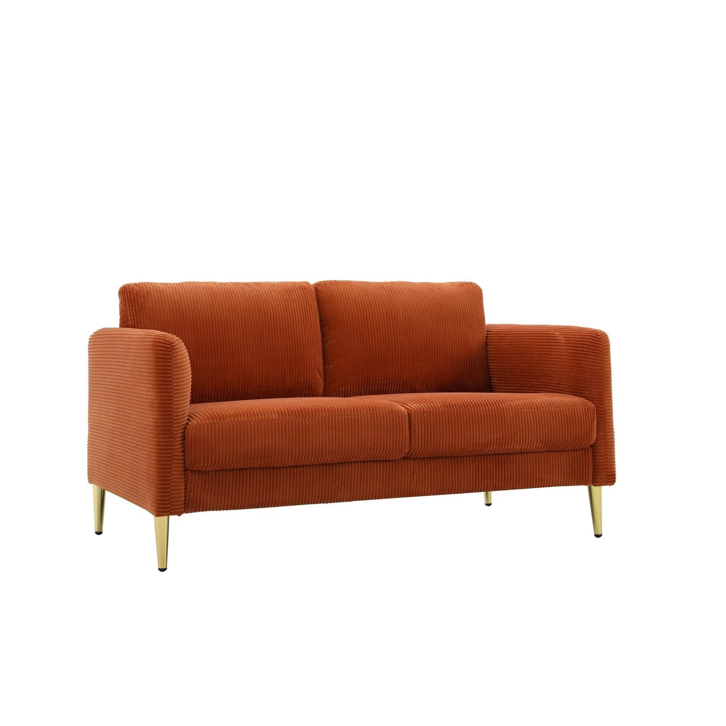 Divano a due posti in velluto a coste di metà secolo US PRIDE FURNITURE 60.63 W