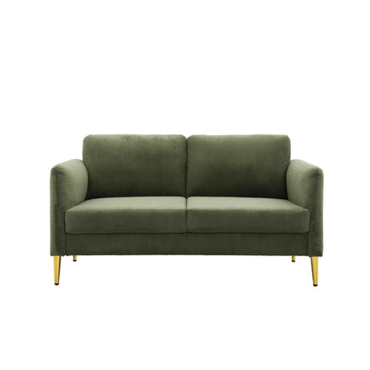 Divano a due posti in velluto a coste di metà secolo US PRIDE FURNITURE 60.63 W