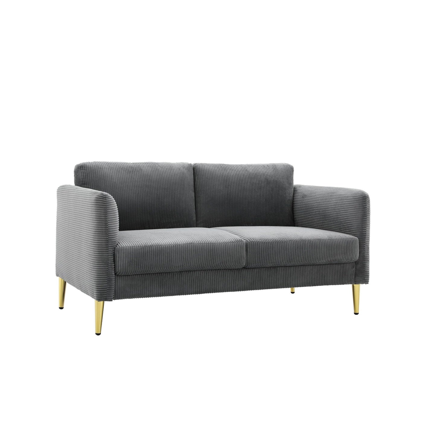 Divano a due posti in velluto a coste di metà secolo US PRIDE FURNITURE 60.63 W