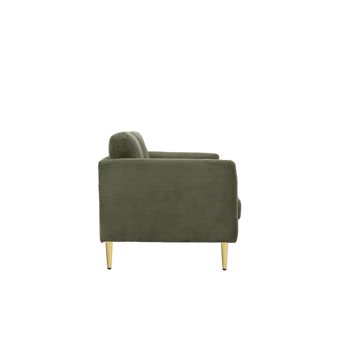 Divano a due posti in velluto a coste di metà secolo US PRIDE FURNITURE 60.63 W