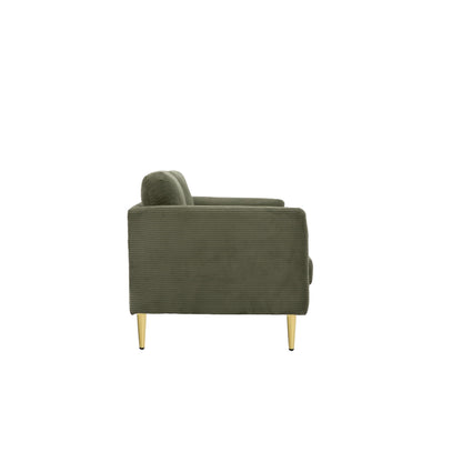 Divano a due posti in velluto a coste di metà secolo US PRIDE FURNITURE 60.63 W