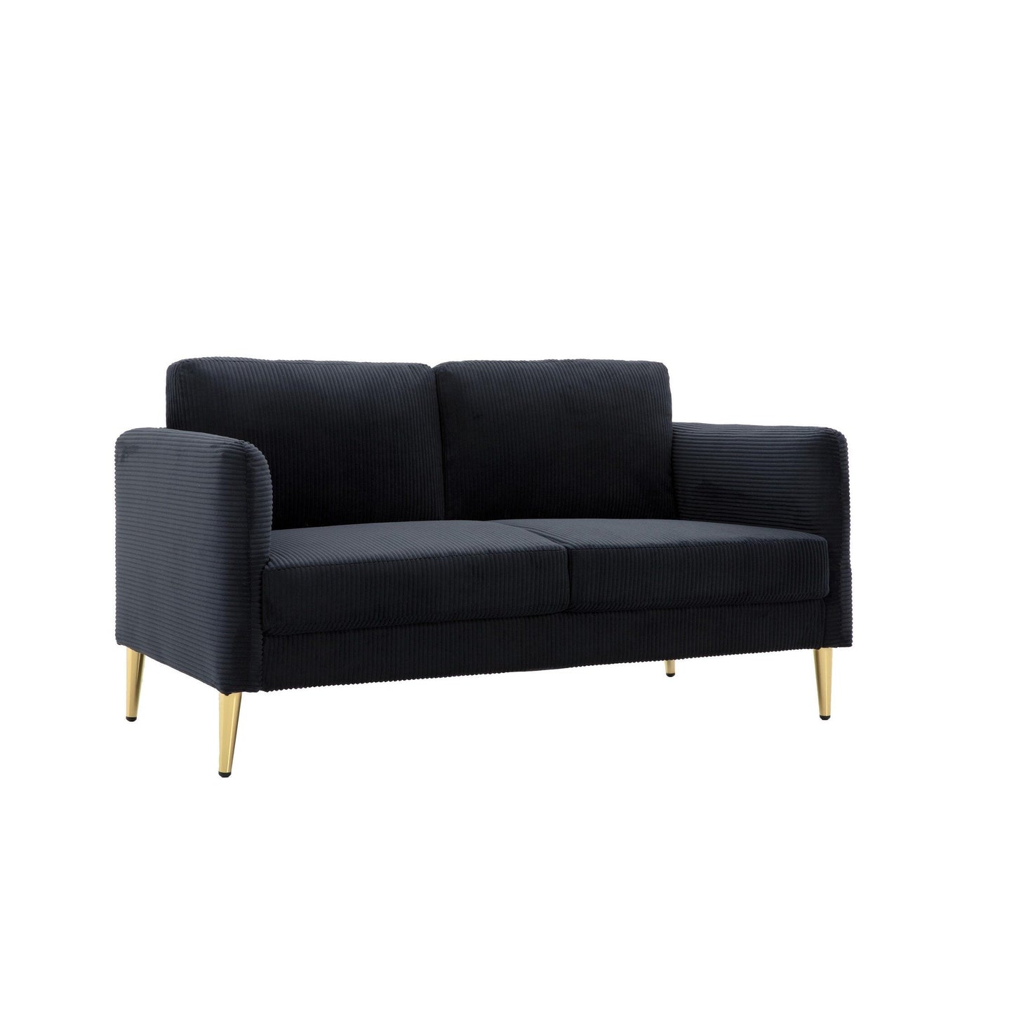 Divano a due posti in velluto a coste di metà secolo US PRIDE FURNITURE 60.63 W