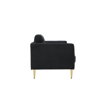 Divano a due posti in velluto a coste di metà secolo US PRIDE FURNITURE 60.63 W