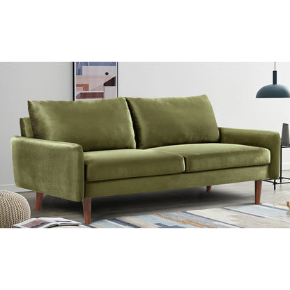 Divano in velluto con gambe affusolate US Pride Furnitirue da 70''W