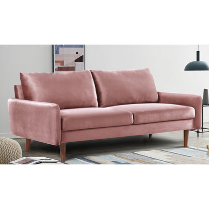 Divano in velluto con gambe affusolate US Pride Furnitirue da 70''W